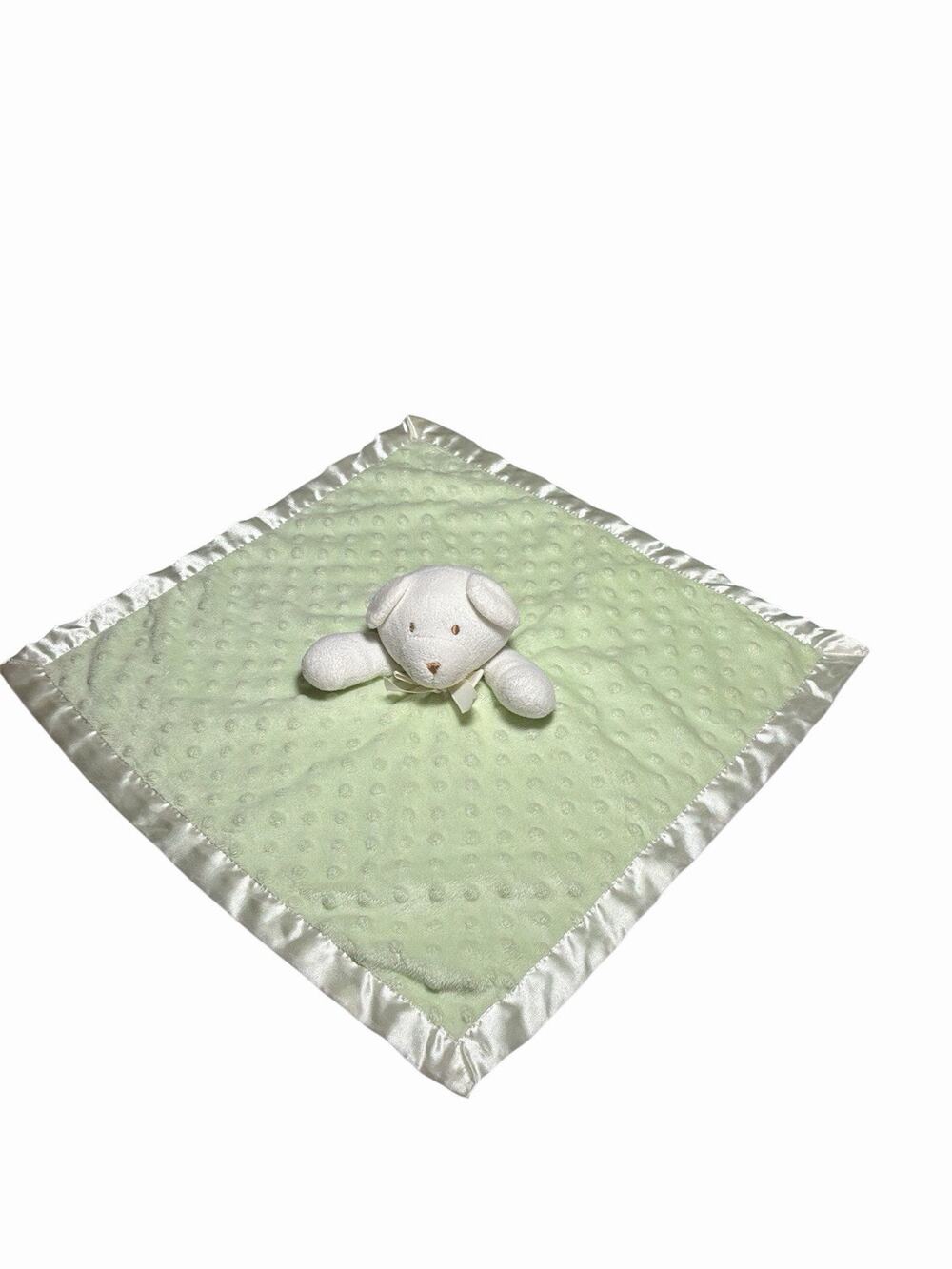 Blankets And Beyond Lovey Green Raised Dots Plush Bear Stuffed Animal Toy